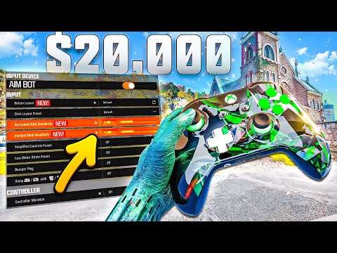 #1 Warzone Pro Shows his New Settings in a $20,000 Tournament! (Updated Controller Settings!!)