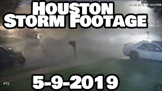 Raw Footage of huge Houston Texas storm 5-9-2019 (flooding)