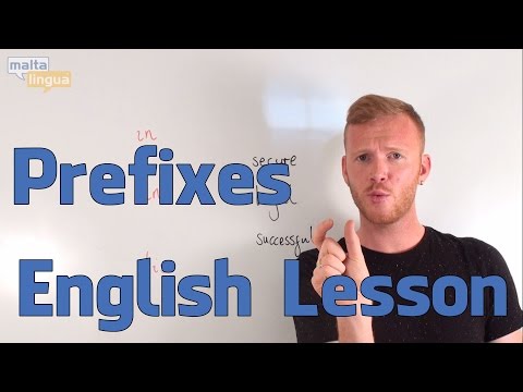 Prefixes English Vocabulary Lesson Upper Intermediate