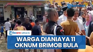 Detik-detik 11 Oknum Anggota Brimob di Bula Keroyok Satu Keluarga hingga Todong Senjata Api