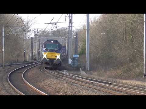 68023/68002 4m48 Mossend - Daventry Tesco, Sun. 26th March 2017 THRASH !!
