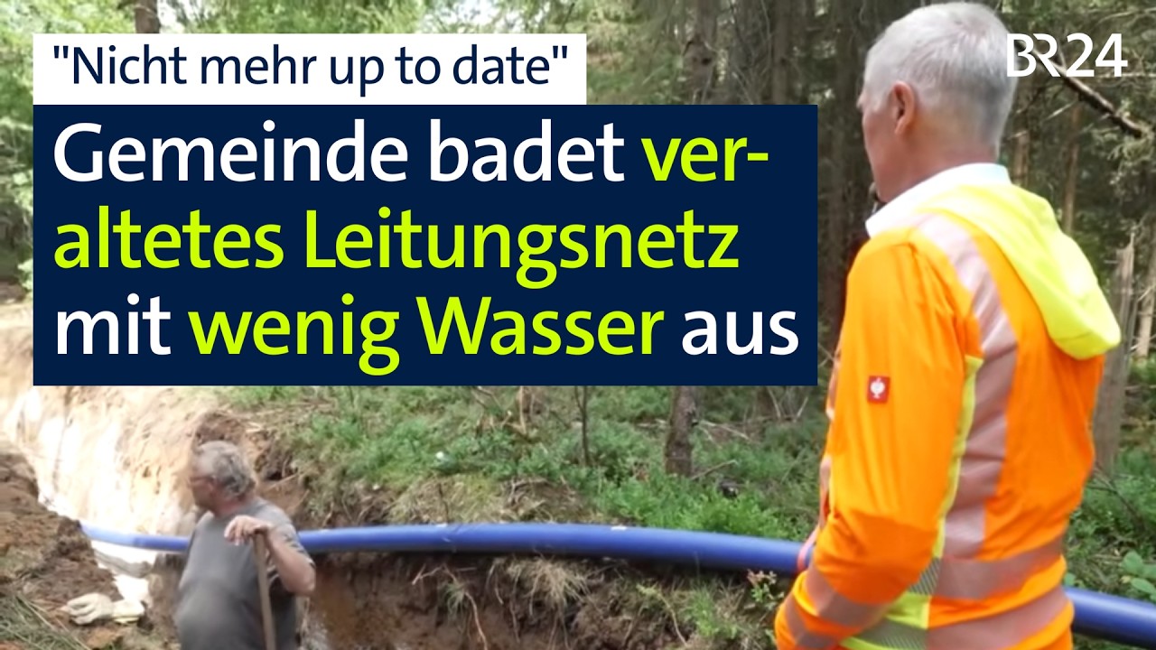 "Nicht mehr up to date": Veraltetes Leitungsnetz sorgt für Wasserknappheit | Abendschau | BR24