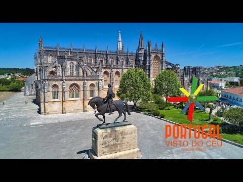 Mosteiro da Batalha ⛪ Batalha Monastery aerial view - 4K UltraHD
