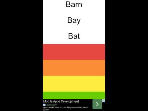 Rainbow card for Children Video