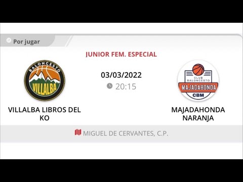Junior fem A VILLALBA LIBROS DEL KO - MAJADAHONDA