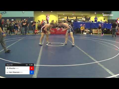 2018 FS WTT Challenge/UWW Juniors 70 Consi Of 4 - Brock Mauller (Eier) Vs. Jaden Van Maanen (BWC).