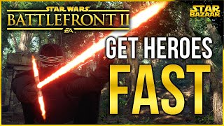 Battlefront 2 Tips | How To Get Battle Points FAST For Heroes | Star Wars Battlefront 2