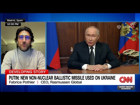 Fabrice Pothier on Putin's Rhetoric That Russia Launched New Type of Missile Against Ukraine
