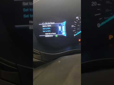 2018 ford fusion hybrid how to reset oil light.   2013-14-15-16-17-18- 19? 2020?