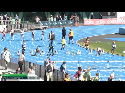 Boys Under 11 80m Hurdles H8 - 2020 State Combined Events Championships // LAVicTV