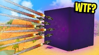 WHAT HAPPENS IF YOU SHOOT A ROCKET AT THE CUBE?? | Fortnite Battle Royale