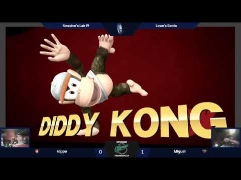 [SL19] Losers Semis - Hippo (Diddy Kong) - vs Miguel (ROB) - SSB4 Singles