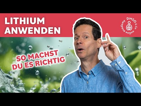 Lithium in the health toolbox: Dr. Hartmut Fischer explains the correct application