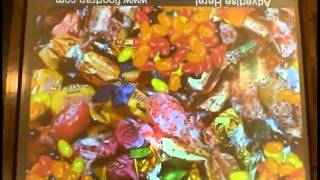 Interactive Projection System in Shopping Mall. Reveal Effect with candy theme.