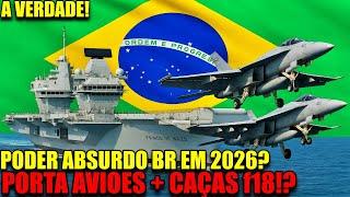 PODER ABSURDO! PORTA-AVIÕES BRITÂNICO + CAÇAS F-18 PRO O BRASIL EM 2025? A VERDADE POR TRÁS DO RUMOR