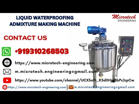 Microtech engineering liquid admixture making machine