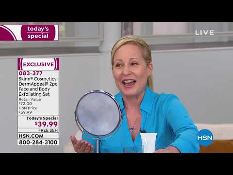 Skinn Cosmetics DermAppeal 2piece Face and Body Exfoliat...