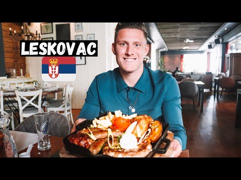 LESKOVAC, Serbia - Food Heaven! The Best Grilled Meat in the WORLD! Pljeskavica and Cevap!