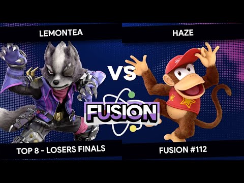 Fusion #112 - LemonTea (Wolf) vs Haze (Diddy Kong) - Top 8 - Losers Finals