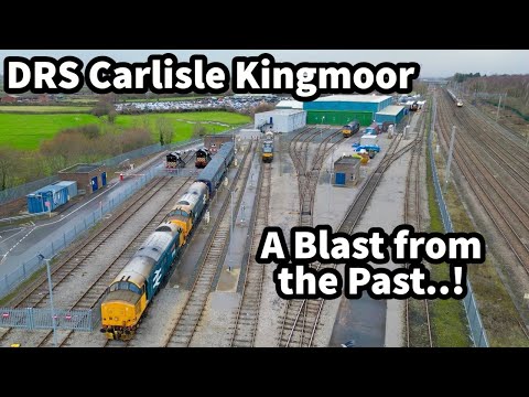 DRS Carlisle Kingmoor Depot - TIME WARP to the past! A Depot DOMINATED by Class 37 TRACTORS..!