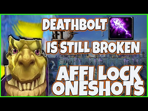 HOLY MOLLY DEATHBOLT IS STILL BROKEN - AFFLICTION WARLOCK CLAPPING CHEEKS 9.1.5 SHADOWLANDS RANKED