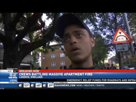 Massive Apartment Fire in London