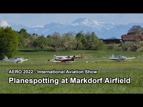 AERO 2022 Plane spotting at Markdorf Airfield - Aviation Show Friedrichshafen - UL planes take off