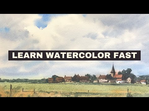 Learn Watercolor Fast (3 Ways to Speed Up Your Learning)