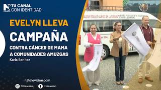 Evelyn lleva campaña contra cáncer de mama a comunidades amuzgas