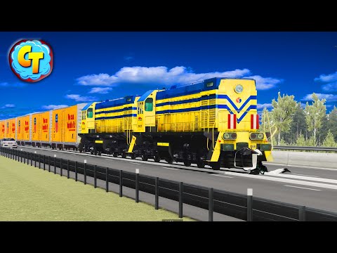 Train Accidents Derailments ✅ Autobahn High Speed RAMPAGE! #10 ✅ BeamNG DRIVE