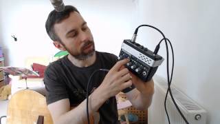 Video thumbnail for An Electro-Acoustic Guitar plugged in to a Mackie Onyx Blackjack Recording Interface by Steven Mackenzie