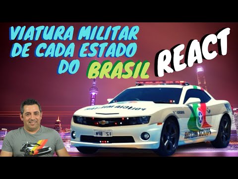 Português reage a Viatura Militar de cada Estado do Brasil - 😲😲😲😎