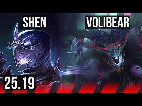 SHEN vs VOLIBEAR (TOP) | Legendary, 34k DMG | EUW Master | 25.19