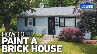 How to Paint a Brick House /// Exterior House Painting Tips