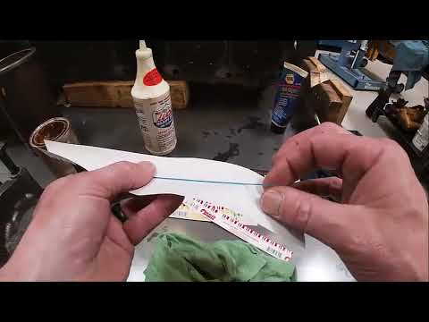 How to plastigauge main bearings checking main bearing clearance