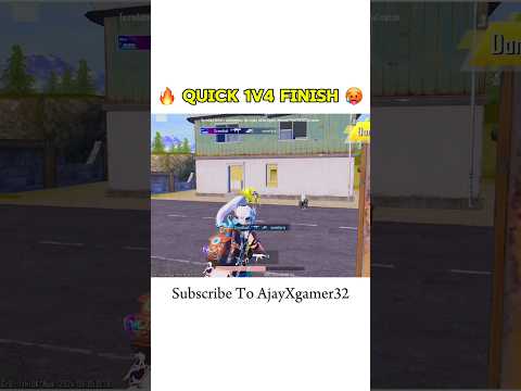 AGRESSIVE 1 vs 4🔥 @AjayXgamer32 🤯#bgmi #varil #viralshorts #viral #trending #trendingshorts #1v4