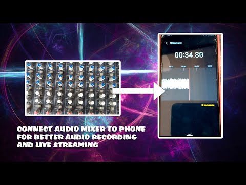HOW TO CONNECT AUDIO MIXER TO PHONE FOR AUDIO  BETTER AUDIO RECORDING AND LIVE STREAMING