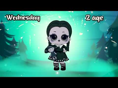 WEDNESDAY (The Addams Family) Growing Up / DIYs Paper Dolls & Crafts #wednesday