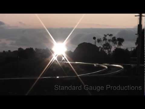 Australian Trains - Container train at dusk