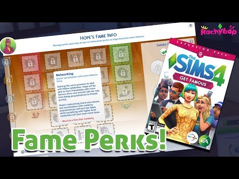The Sims 4 Get Famous: FAME PERKS