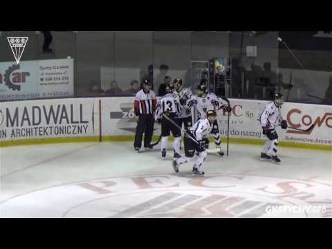 1/4 play off PHL: Skrót meczu GKS Tychy - Tauron GKS Katowice 2:0