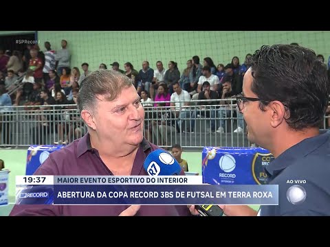 Abertura da Copa Record 3BS de Futsal Feminino 2024 acontece nesta quarta (29) em Terra Roxa