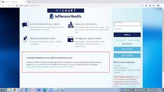 Jefferson MyChart Video Visits: Guide to Join your Appointment Online.