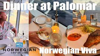 Norwegian Viva Palomar Specialty Dining Review: Dinner with More at Sea Package NCL Cruise