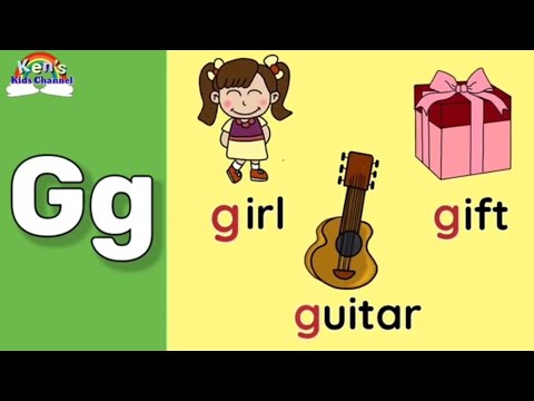Letter Gg | Letter G Sound | Objects Beginning with the Letter Gg | Learn to Write the Letter Gg