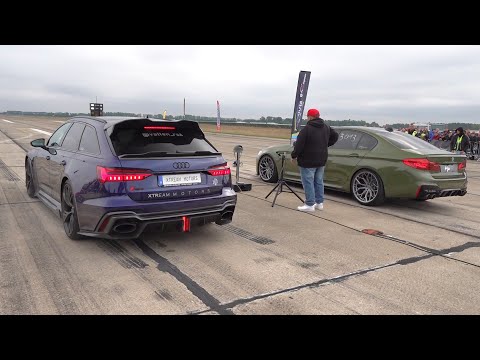 1000HP Audi RS6 Avant C8 vs BMW M5 F90 Competition