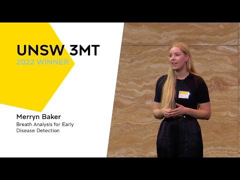UNSW 3MT 2022 Winner - Breath Analysis for Early Disease Detection