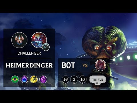 Heimerdinger Bot vs Xayah - BR Challenger Patch 9.24