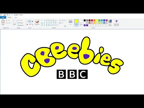 How to draw the Cbeebies logo using MS Paint | How to draw on your computer