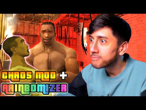 GTA SAN ANDREAS SPEEDRUN WITH CHAOS MOD + RAINBOMIZER 😲 PART °2